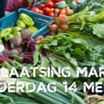 Markt verhuist op donderdag 14 mei tijdelijk naar Molenstraat door communieviering.
