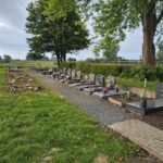 Werken begraafplaats Meerbeke.