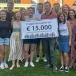Sint-Barbaracollege Zottegem ontvangt cheque van 15.000 euro van oudercomité.