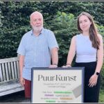 Vader (Marc) en dochter (Jolien) brengen PuurKunst opnieuw naar de Garemijnzaal in Brugge.