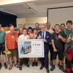 Wandeltocht van Bert Surmont naar Rome brengt 4.150 euro op voor Levensvreugde Verblijven.