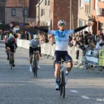 Jordy Oliebos (Landegem) snelste van de zes.