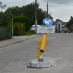 Verkeersremmers Iddergemsesteenweg in Denderhoutem weggehaald.