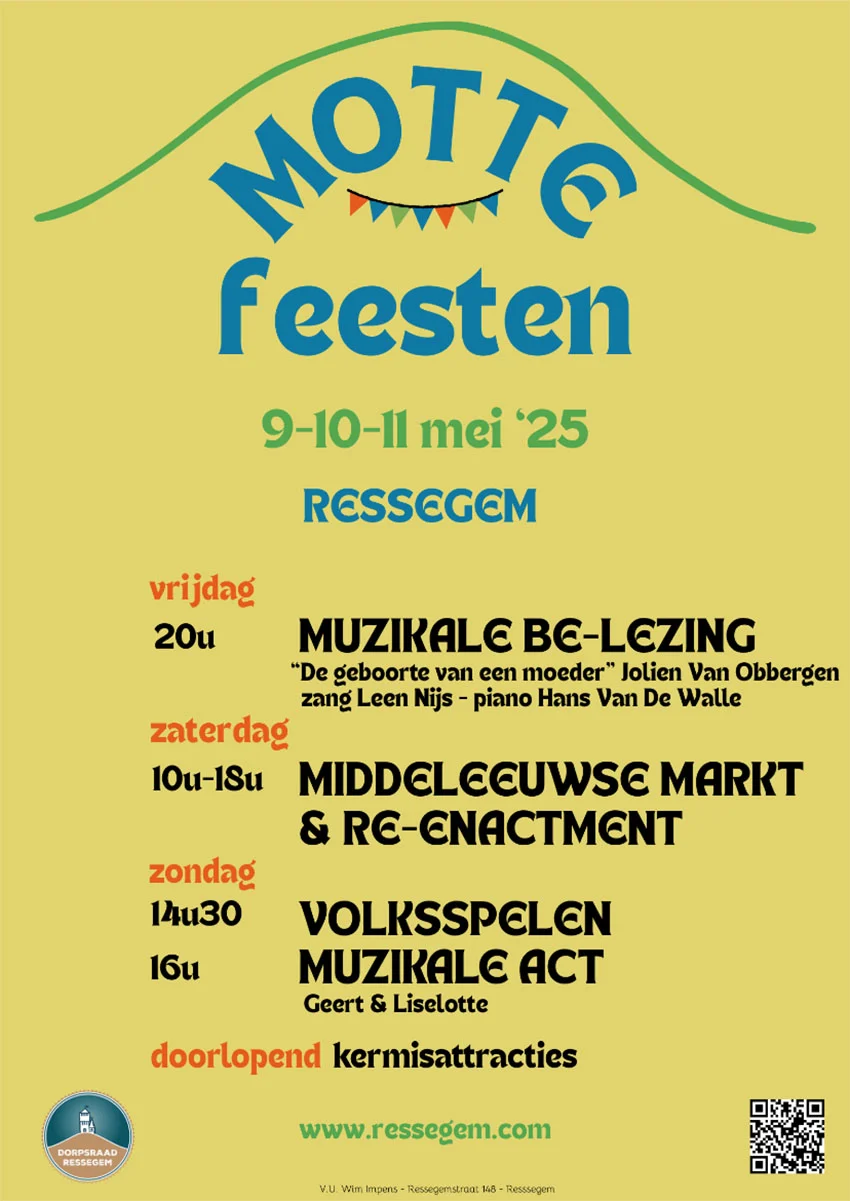 Mottefeesten Ressegem 2025 affiche Persregio Dender