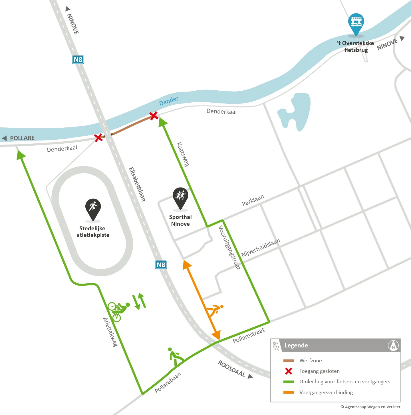 fietsomleiding jaagpad
