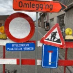 Verzakking in de Heldergemstraat: herstelling gepland op 22 april.