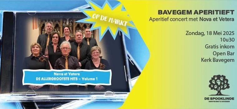 Muzikale zondagochtend in Bavegem: aperitiefconcert van Nova et Vetera en Dorpscomité De Spooklinde.