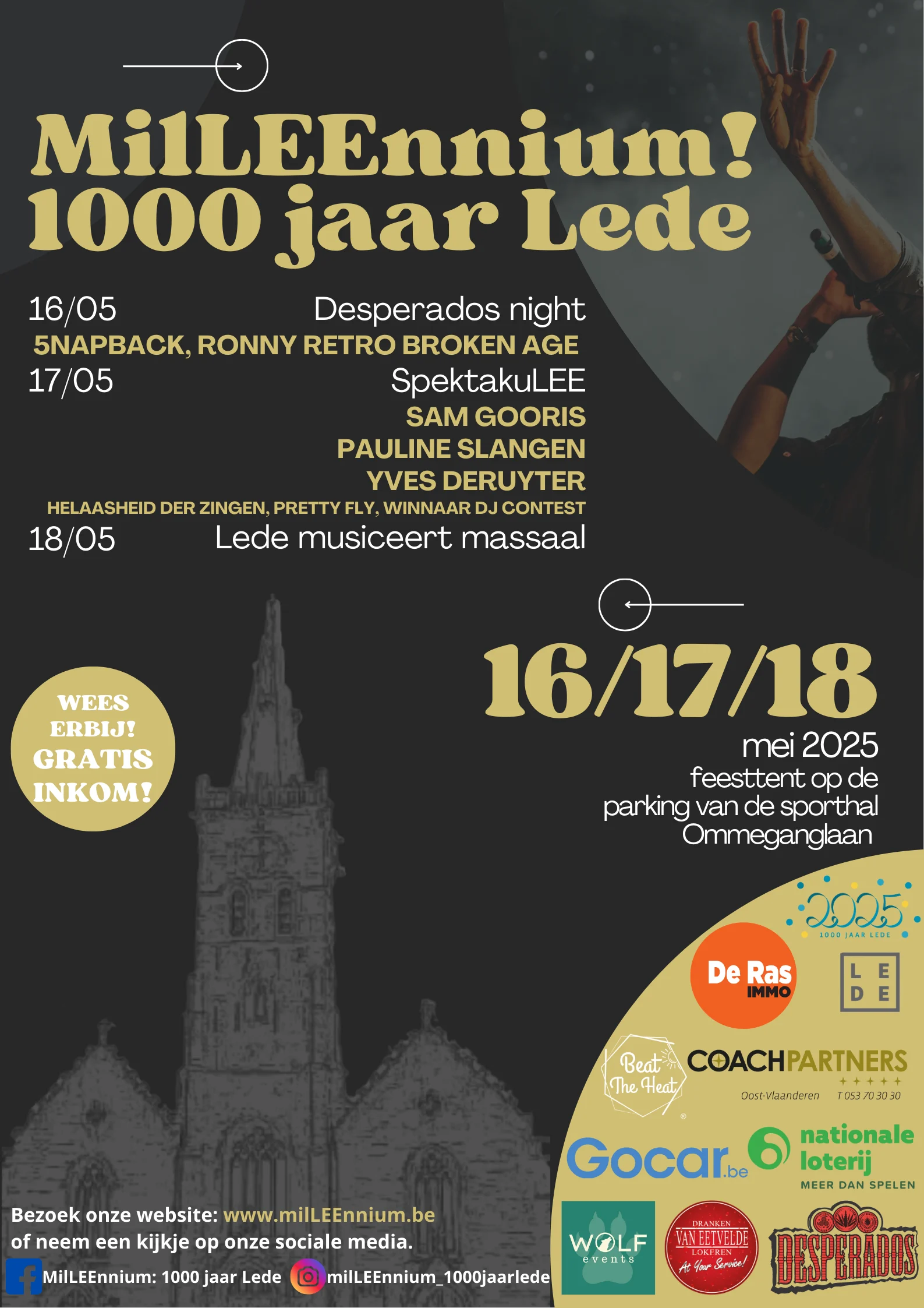 A 1000 JAAR LEDE MilLEEnnnium affiche