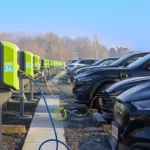 DATS 24 opent 10 laadpunten op de parking van de Colruyt Laagste Prijzenwinkel van Dendermonde.