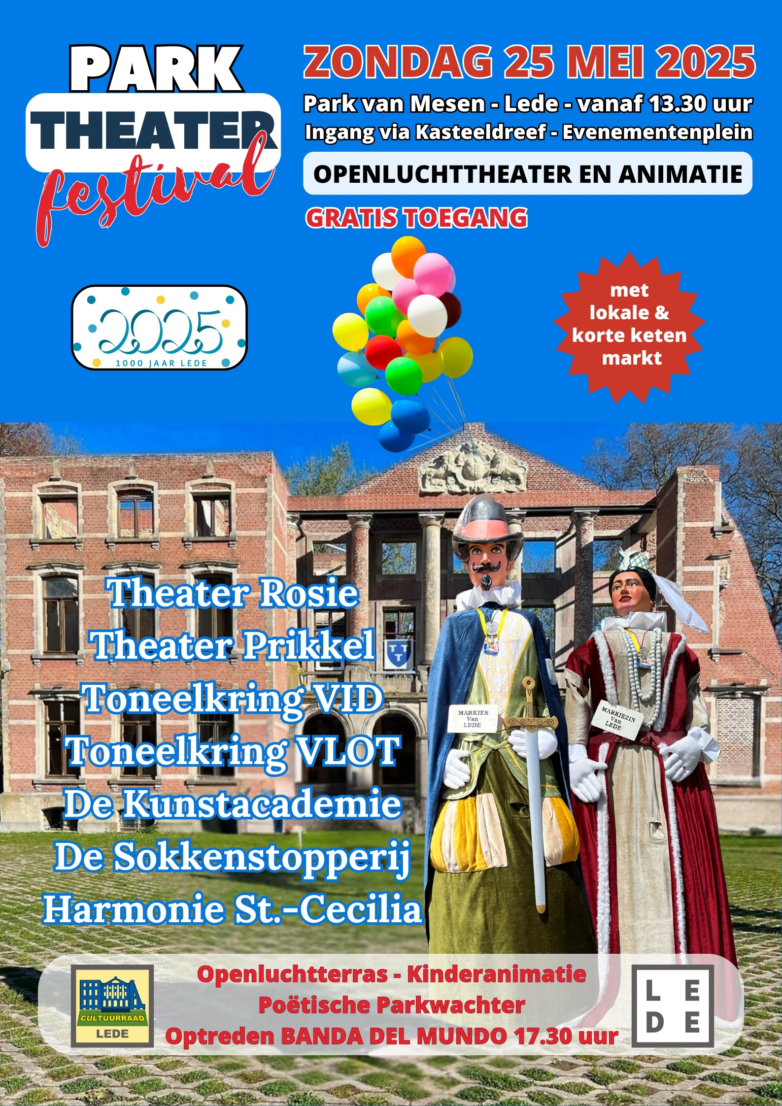 digitale flyer Parktheaterfestival 2025