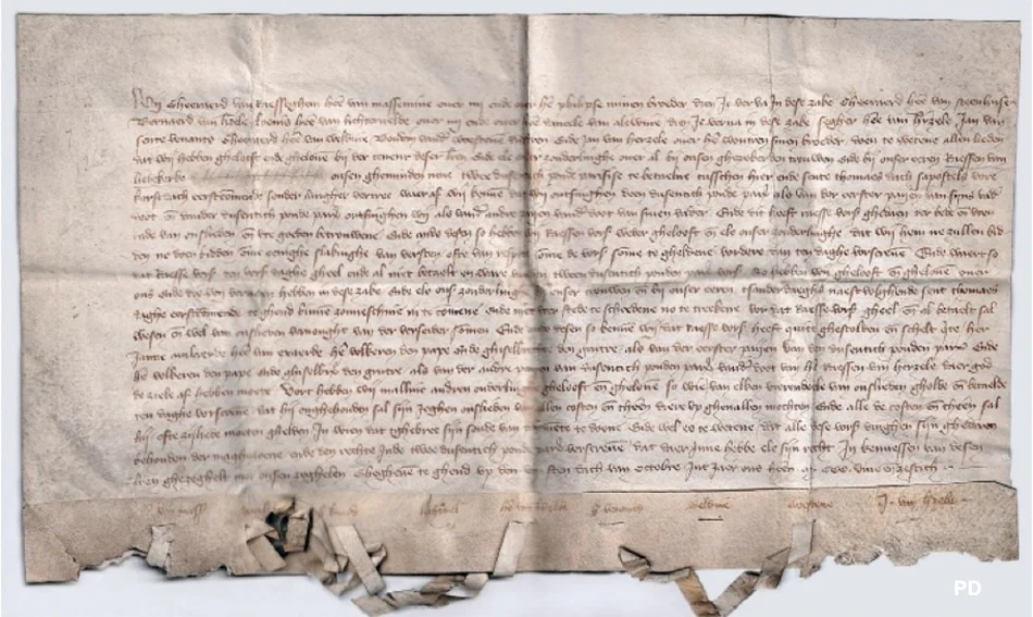 660 jaar geschiedenis onder zegel: ontdek de middeleeuwse oorkonde van Herzele.