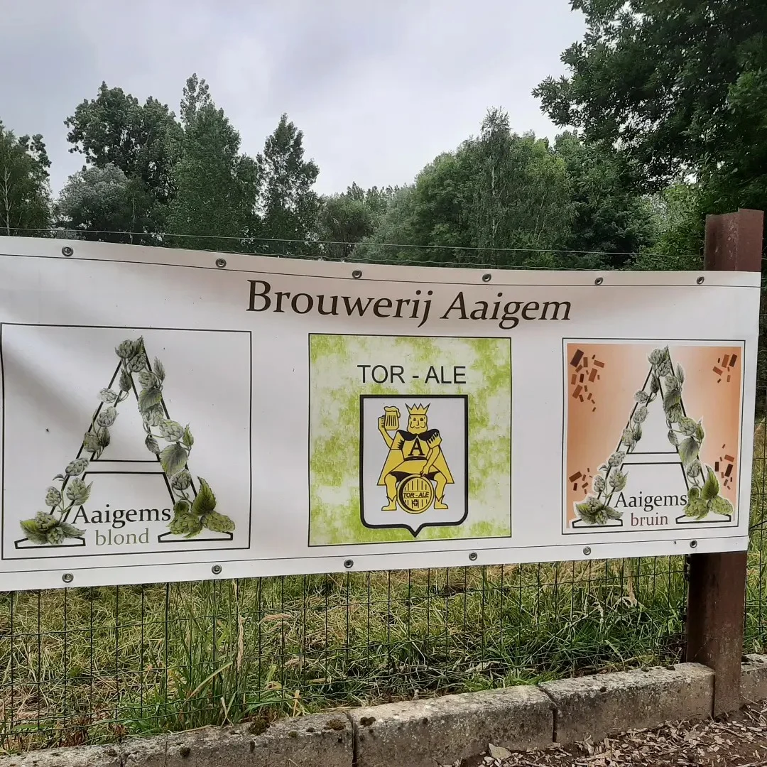 Zomerse gezelligheid en lokaal vakmanschap op het zomerterras van Brouwerij Aaigem.