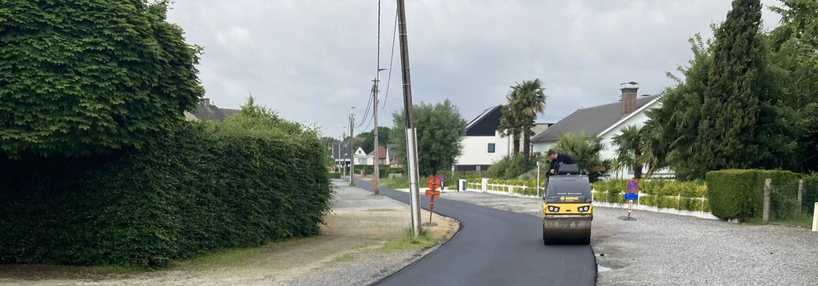 Asfalteringswerken in 2025.