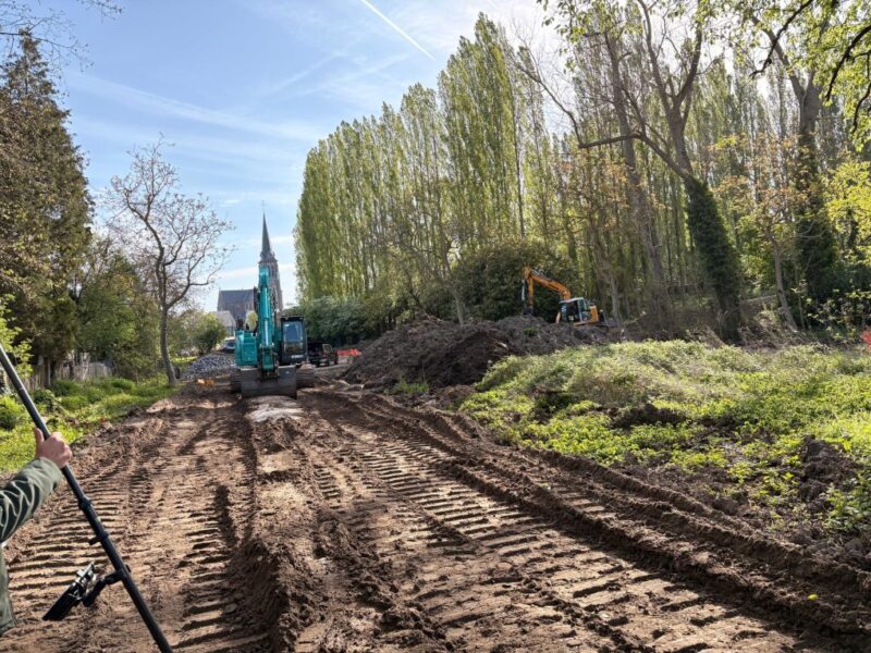 Werken aan Groenblauwe Oase volop aan de gang: publieksavond op 4 juni geeft stand van zaken.