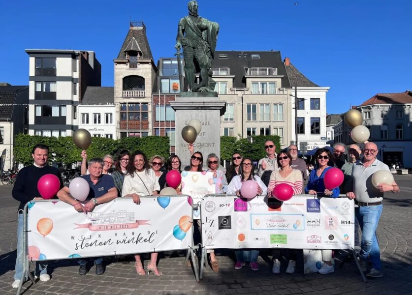 Zottegem viert Week van de Stenen Winkel: lokale handelaars zetten deuren wagenwijd open.