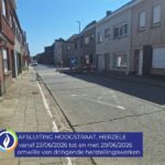 Dringende rioleringswerken zorgen voor weeklange afsluiting van Hoogstraat in Herzele.