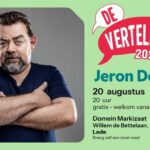 Gratis zomercomedy met Jeron De Wulf op evenementenplein Domein Markizaat in Lede.