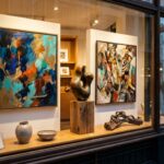 Kunst in de etalages maakt van Geraardsbergen één grote kunstgalerij.