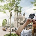 Virtueel wandelen over de vernieuwde Grote Markt van Aalst.