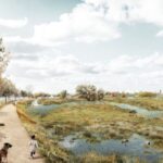 Nieuwe plannen voor landschapspark De Burchtdamse Meersen: afgeslankt ontwerp moet kosten onder 2 miljoen euro houden.