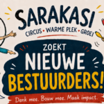 Sarakasi zoekt nieuwe bestuurders om mee te bouwen aan de toekomst van circus in de regio.